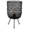Northlight Basket Weave-Style Iron Table Lamp - 14.5" - Black